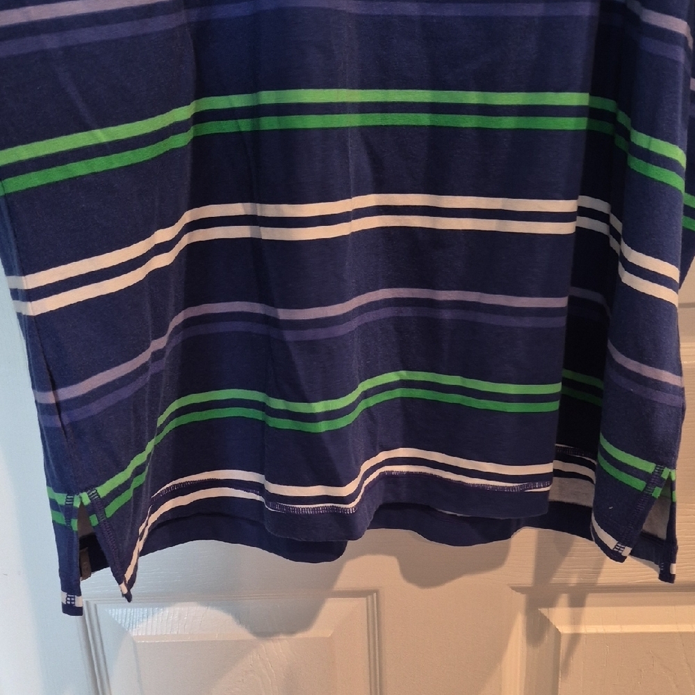 NWT Talbots Blue With White & Green Stripes. Size 2X - Picture 7 of 10